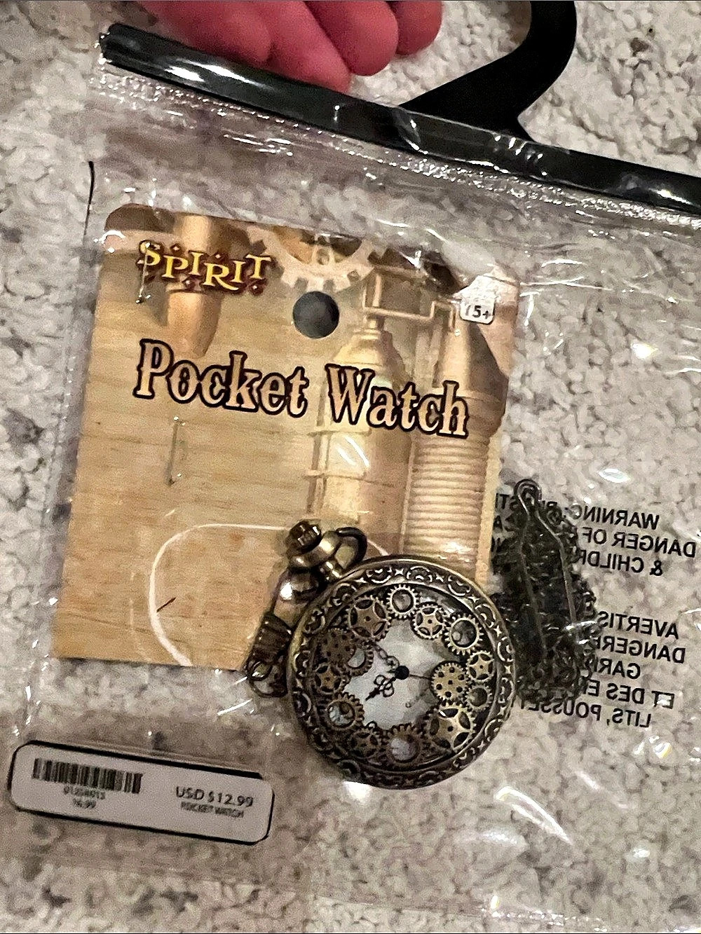 Spirit Pocket Watch Silver NWT steampunk